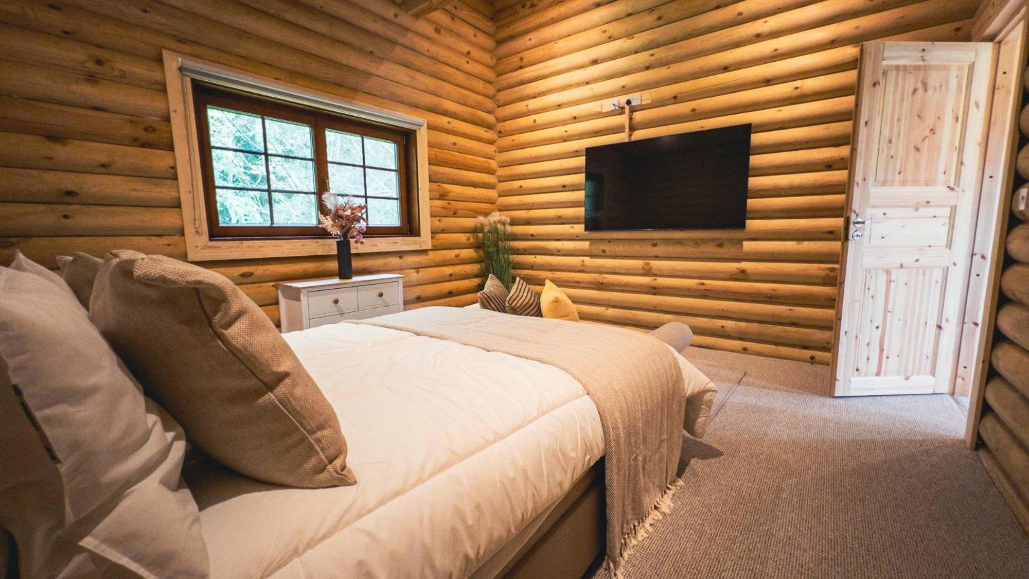 Aspen Lodge, Amazing New Log Cabin With Hot Tub - Sleeps 6 - Felmoor Park Морпет Стая снимка