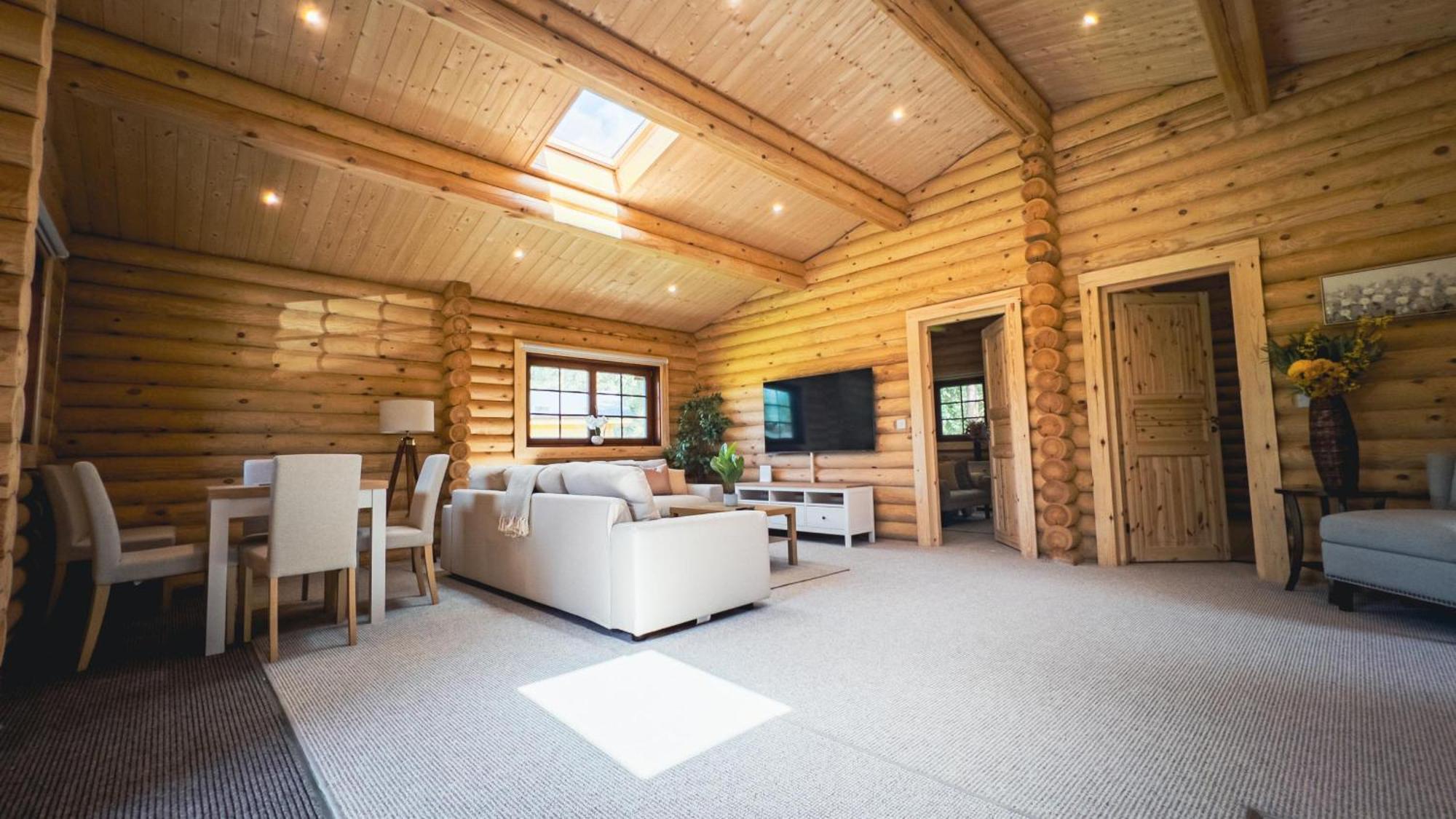 Aspen Lodge, Amazing New Log Cabin With Hot Tub - Sleeps 6 - Felmoor Park Морпет Стая снимка